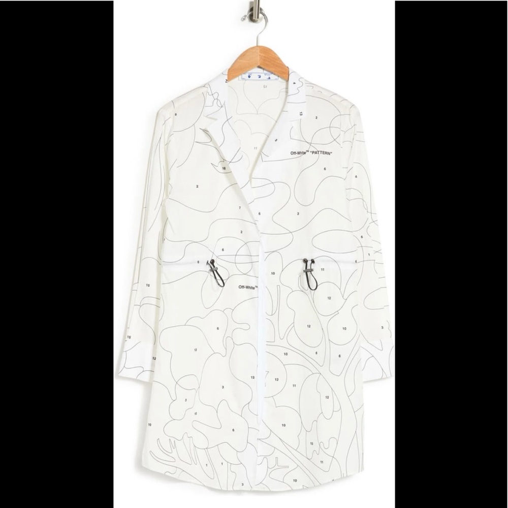 ❤️HOST PICK 🌹 NWT Off-White Puzzle Coulisse Drawcord Waist Dress - Picture 5 of 12